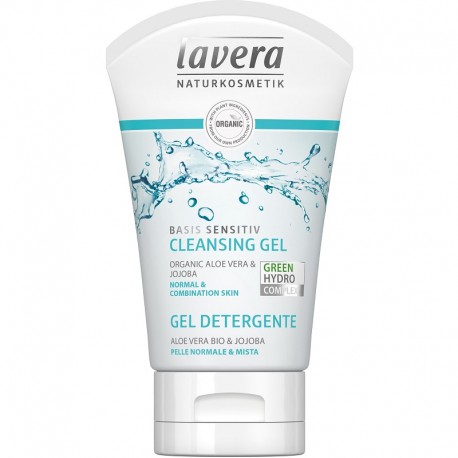 Gel de curatare cu aloe pt ten normal si mixt, bio vegan Basis Sensitiv 125ml Lavera