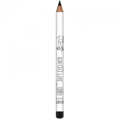 Creion contur ochi Negru 01, Black Soft Eyeliner bio Lavera