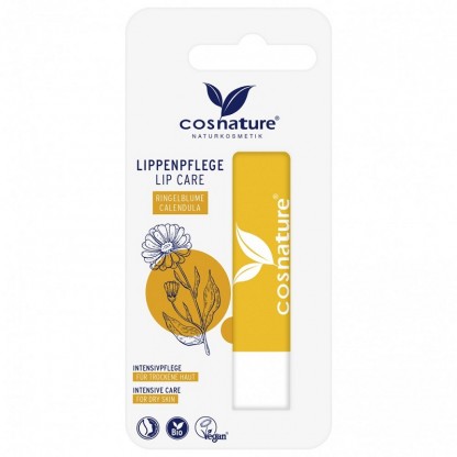 Balsam de buze cu galbenele bio, vegan 4.8g Cosnature Naturkosmetik