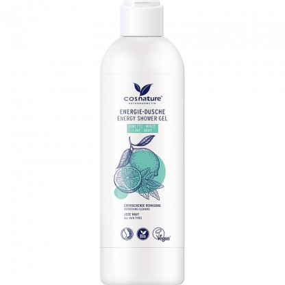 Gel de dus Energy cu lime si menta bio, vegan 250ml Cosnature Naturkosmetik