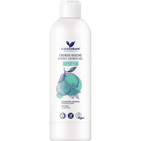 Gel de dus Energy cu lime si menta bio, vegan 250ml Cosnature Naturkosmetik