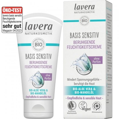 Crema hidratanta cu aloe vera si ulei de migdale bio 50ml Lavera