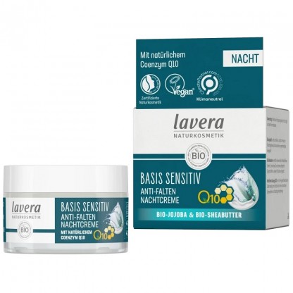 Crema de noapte cu coenzima Q10 Basis Sensitiv 50ml Lavera
