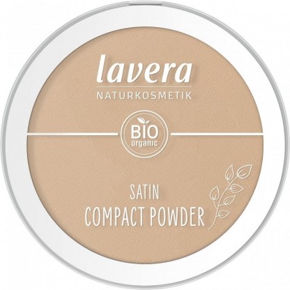 Pudra compacta bio Satin Powder Tanned 03 Lavera 9.5g