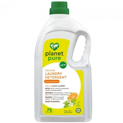 Detergent bio pentru rufe colorate cu flori de portocal 3L Planet Pure