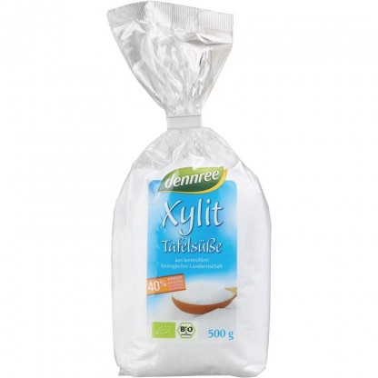 Xilitol bio, indulcitor natural din porumb 500g Dennree