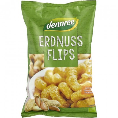 Pufuleti cu arahide bio 115g Dennree