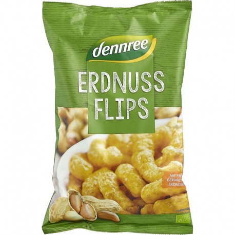 Pufuleti cu arahide bio 115g Dennree
