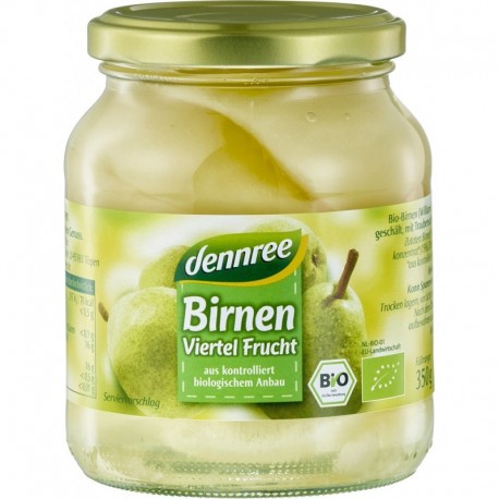 Compot din pere Williams bio 350g Dennree