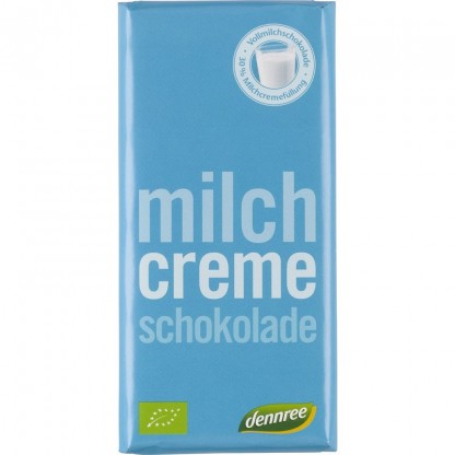 Ciocolata cu lapte si crema de lapte bio 100g Dennree