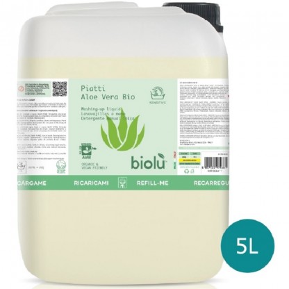 Detergent pentru spalat vase cu aloe vera, ecologic 5L Biolu