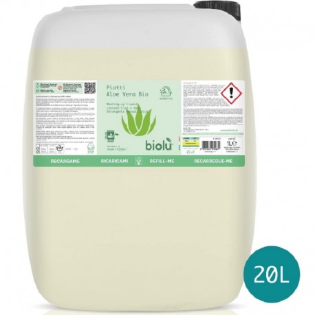 Detergent pentru spalat vase cu aloe vera, ecologic 20L Biolu