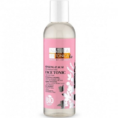 Lotiune tonica rejuvenanta pentru ten matur si sensibil Ginseng si Acai 200ml Natura Estonica
