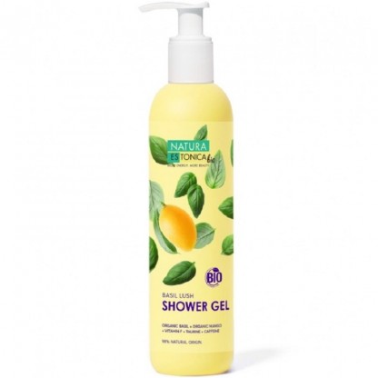 Gel de dus cu mango si busuioc Basil Lush 400ml Natura Estonica