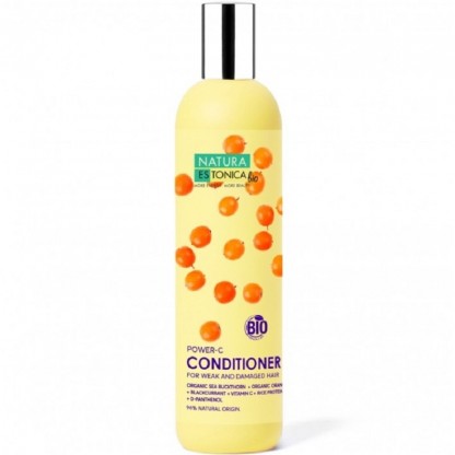 Balsam de par Power C cu vitamina C si ulei de catina 400ml Natura Estonica