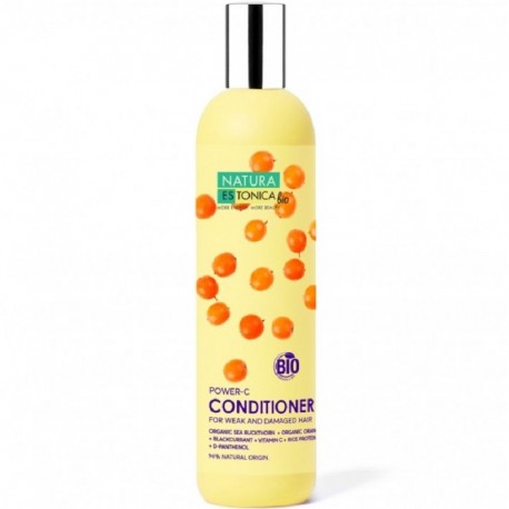 Balsam de par Power C cu vitamina C si ulei de catina 400ml Natura Estonica