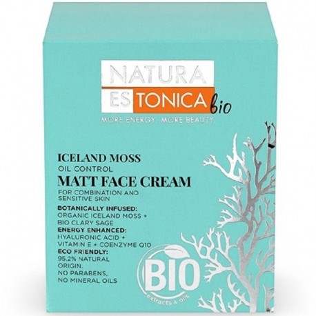 Crema matifianta ten mixt sau sensibil Iceland Moss 50ml Natura Estonica