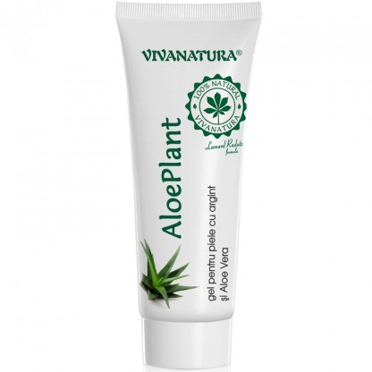 Aloe Plant gel cu argint si aloe vera, natural 20 ml VivaNatura