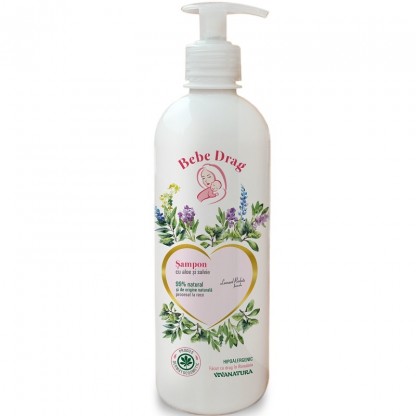 Sampon natural cu aloe si salvie, Bebe Drag 500ml VivaNatura