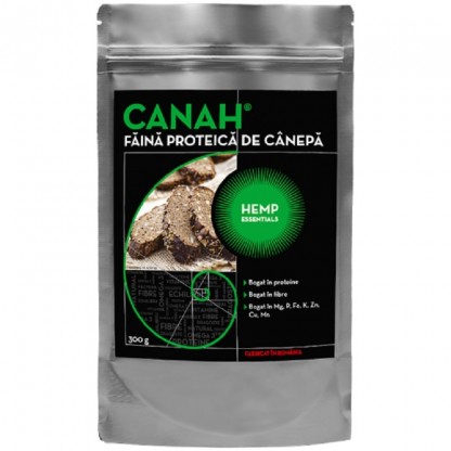 Faina proteica de canepa, naturala 300g Canah