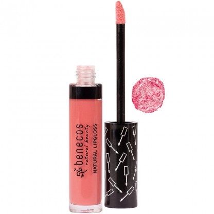 Gloss de buze mat, Natural lipgloss Flamingo 5ml Benecos