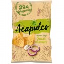 Tortilla chips cu smantana si ceapa bio 125g Acapulco