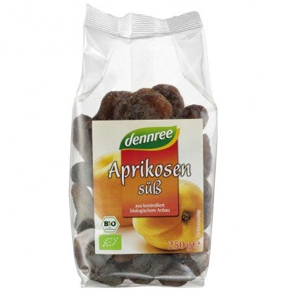 Caise dulci bio, fara samburi, fara sulfiti 250g Dennree