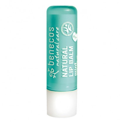 Balsam de buze cu unt de shea si menta 4.8g Benecos