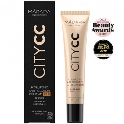 Crema CC anti-pollution SPF15 Beige 40ml Madara Organic