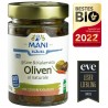 Masline verzi si Kalamata crude cu chili si ierburi bio, raw vegan 205g Mani Blauel Organic