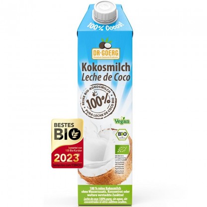 Bautura vegetala de cocos bio, vegan 1L Dr Goerg
