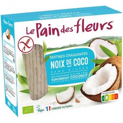 Turte crocante cu cocos bio, fara gluten 150g Le Pain des Fleurs