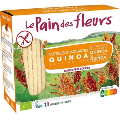 Turte crocante cu quinoa bio, fara gluten 150g Le Pain des Fleurs