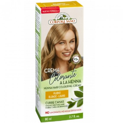 Vopsea henna crema, semipermanenta - Blond 80ml Corpore Sano