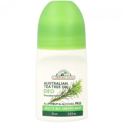 Deodorant roll-on cu tea tree, fara aluminiu 75ml Corpore Sano