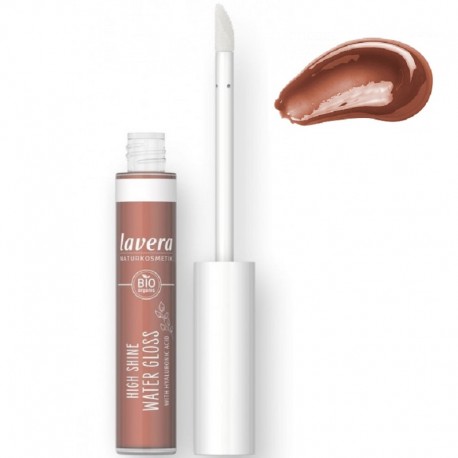 Gloss bio pentru buze High Shine Water Gloss, Cocoa 01, vegan 5,5 ml Lavera