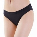 Chiloti menstruali din bumbac organic, marime M, Negru, Irisana
