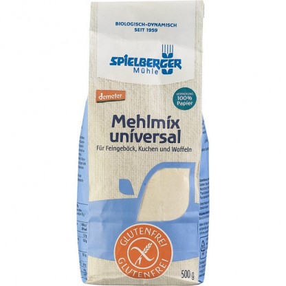 Mix de faina universal bio Demeter, fara gluten 500g Spielberger