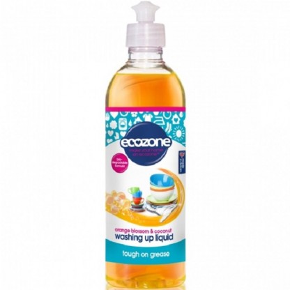 Solutie concentrata pt spalat vase cu floare de portocal si nuca de cocos 500 ml Ecozone