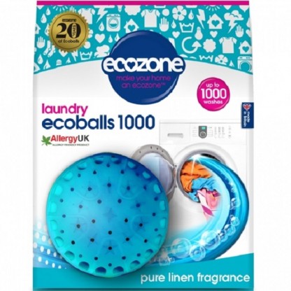 Ecoballs Bila eco pt spalarea rufelor cu parfum de in, 1000 spalari Ecozone