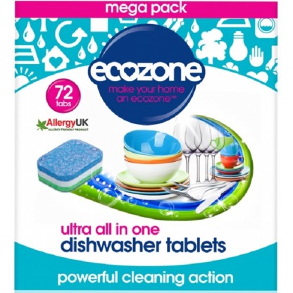 Tablete ultra pt masina de spalat vase, ecologice 72 buc Ecozone