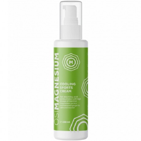 Crema cu magneziu pt sportivi cu efect de racire, cu menta, arnica si ghimbir 200ml Osimagnesium