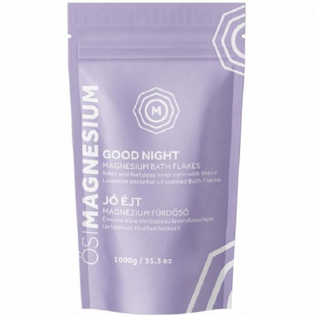 Fulgi de baie Good Night cu magneziu si lavanda 1000g OsiMagnesium