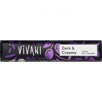 Baton de ciocolata neagra cremoasa bio 35g Vivani