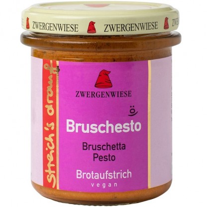 Crema tartinabila vegetala Bruschesto cu pesto bio, fara gluten160g Zwergenwiese