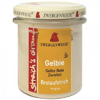 Crema tartinabila vegetala Gelbie cu sfecla si ceapa bio, fara gluten 160g Zwergenwiese