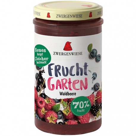 Gem de fructe de padure bio, indulcit cu nectar de agave 225g Zwergenwiese