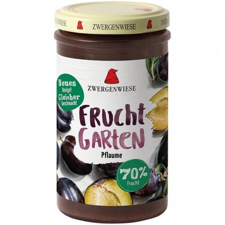 Gem de prune bio, indulcit cu nectar de agave 225g Zwergenwiese