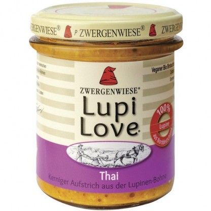 Lupi Love crema tartinabila bio cu lupin Thai, fara gluten 165g Zwergenwiese