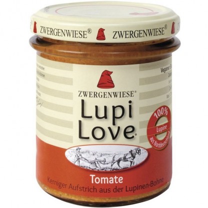 Lupi Love crema tartinabila bio din lupin cu tomate, fara gluten 165g Zwergenwiese